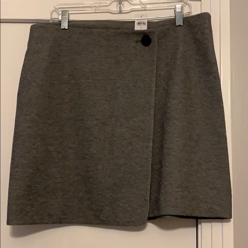 Faux wrap skirt